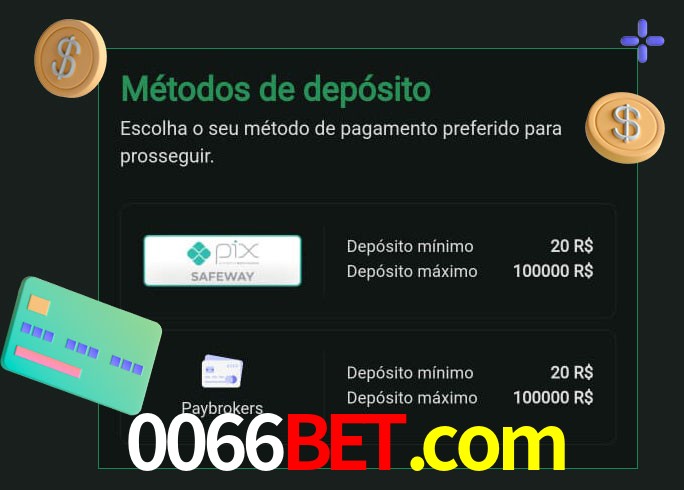 O cassino 0066bet.com oferece uma grande variedade de métodos de pagamento